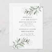 新しい開始ウォーターカラーリハーサル招待状 招待状 (正面/裏面)