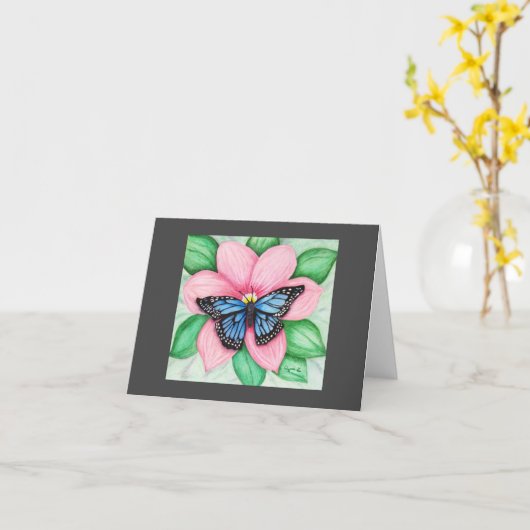 新しい開始ノートカード カード (黄色い花)