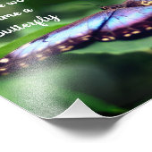 新しい開始バタフライ感動的引用文8x10 フォトプリント            (角)