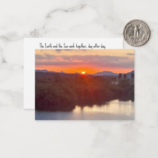 新しい開始 ノートカード (正面/裏面インサイチュ)