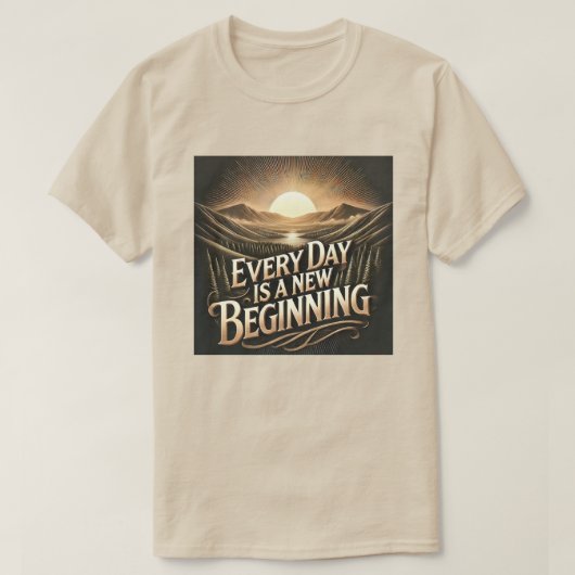 新しい開始Tシャツ Tシャツ (デザイン正面)
