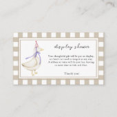 新しい間抜けガチョウ – ディスプレイシャワーカード エンクロージャーカード (正面)