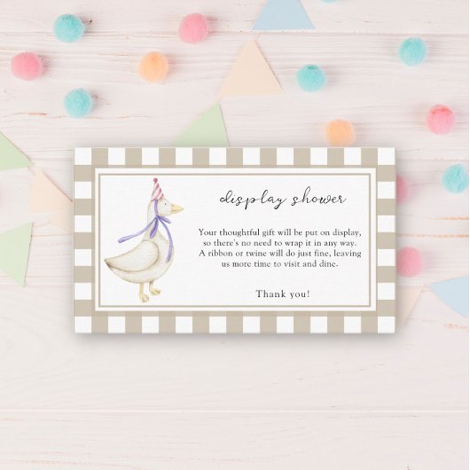 新しい間抜けガチョウ – ディスプレイシャワーカード エンクロージャーカード