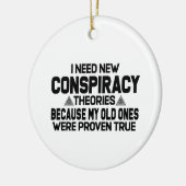 新しい陰謀説が必要だ セラミックオーナメント (左)