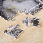 新しい雛を連れたマザーヘン ジグソーパズル (側面)