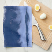 新しい雪と雲でパイクピーク キッチンタオル (四つ折り)