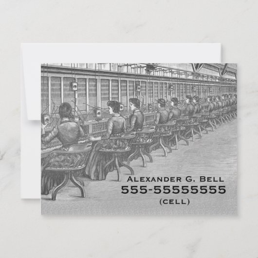 新しい電話番号の発表 案内状 (裏面)