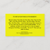 新しい霊気システムカードを作成して下さい 名刺 (裏面)