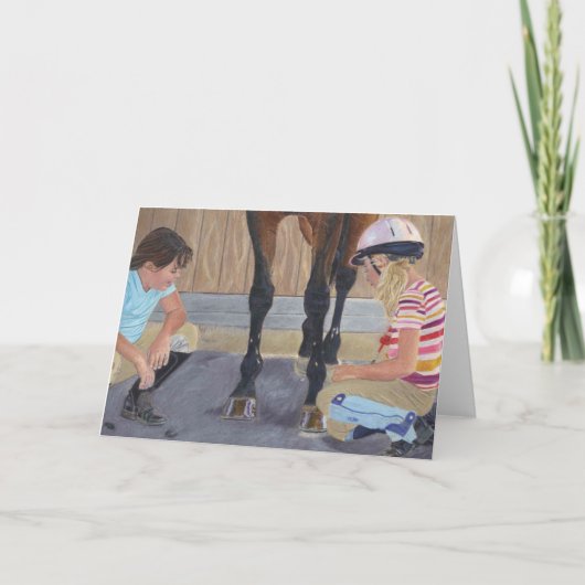 新しい靴の検討の挨拶状 シーズンカード (正面)