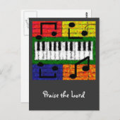 新しい音楽 ポストカード (正面/裏面)