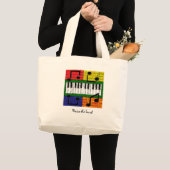 新しい音楽 ラージトートバッグ (正面(商品))