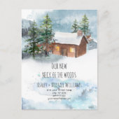 新しい首の森の動く発表はがき 案内ポストカード (正面)