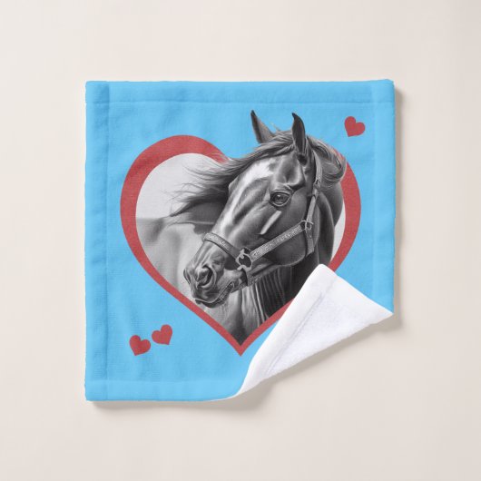 新しい馬が好き2 ウォッシュタオル (ウォッシュタオル)