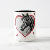 新しい馬が好き ツートーンマグカップ (中央)