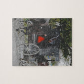 新しい馬を楽しい方法で家に帰る ジグソーパズル (横)