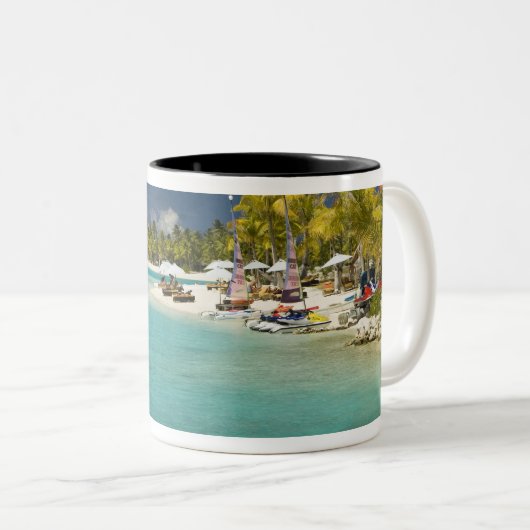 新しい高級セント2の敷地と風景 ツートーンマグカップ (正面右)