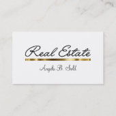 新しい高級実在不動産名刺 名刺 (裏面)