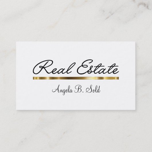 新しい高級実在不動産名刺 名刺 (裏面)