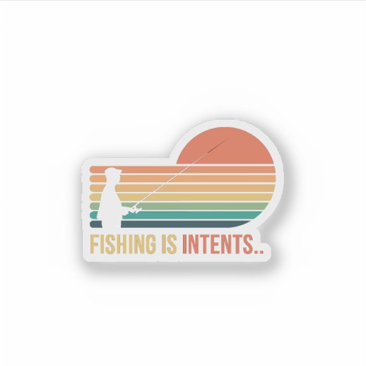 新しい魚釣りシール シール (正面)