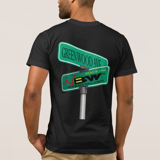 新しい黒壁の通り Tシャツ (裏面)