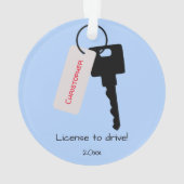 新しい10代の運転士 オーナメント (裏面)