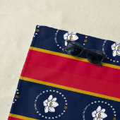 新しい2020ミシシッピ州旗のストライプ ビーチタオル (インサイチュ)