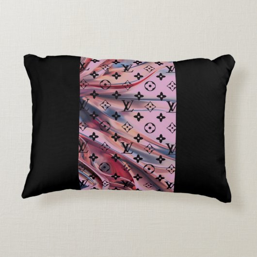 新しい2022ソフトLVピンク アクセントクッション (裏面)