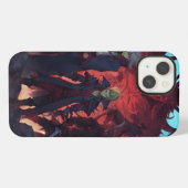 新しい5つの悪魔が印刷された iPhoneケース (裏面横)