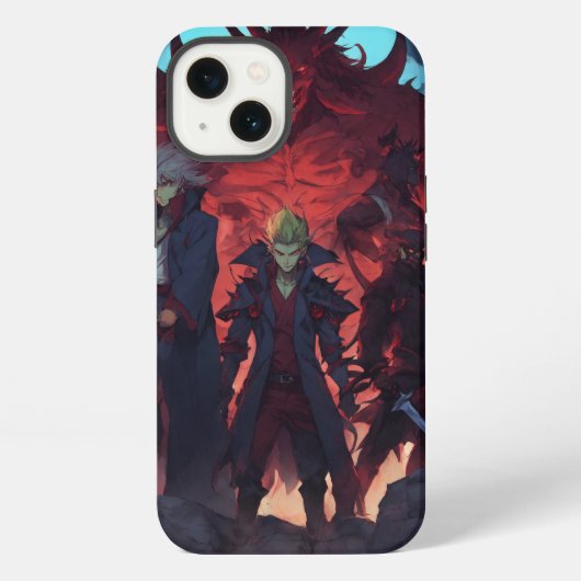 新しい5つの悪魔が印刷された iPhoneケース (裏面)