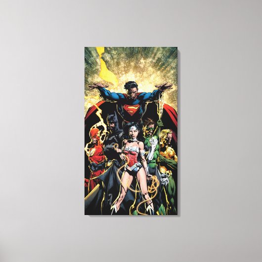 新しい52カバー#1フィンチバリアント キャンバスプリント (正面)