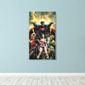 新しい52カバー#1フィンチバリアント キャンバスプリント (インサイチュ (ウッドフロア))