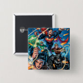 新しい52カバー#4 缶バッジ (正面&裏面)