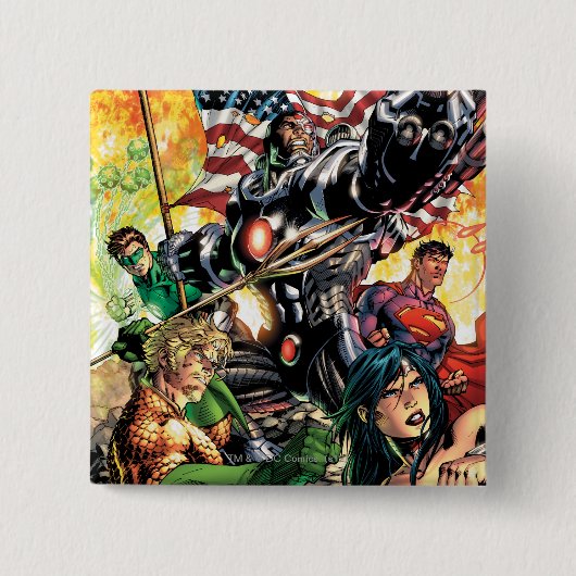 新しい52カバー#5 缶バッジ (正面)