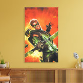 新しい52 – 緑の矢印#1 キャンバスプリント (インサイチュ (リビング))