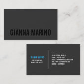 新しい|の名刺を黒くして下さい 名刺 (正面/裏面)