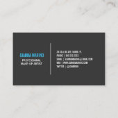 新しい|の名刺を黒くして下さい 名刺 (裏面)