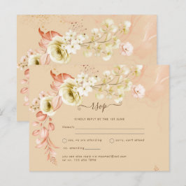 新しい！コーラルかわいらしオリーブの花ミックスコーズ結婚ズ ポストカード