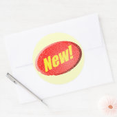 新しい! ステッカー (封筒)
