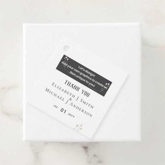 新しい！デザインお結婚客様自身の項目 フェイバータグ (インサイチュ)