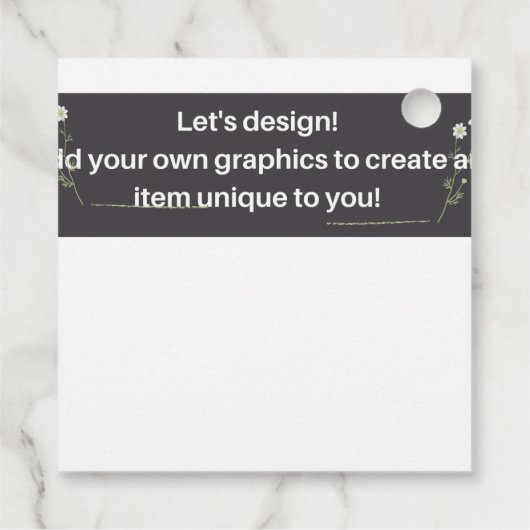 新しい!デザインお結婚客様自身の項目 フェイバータグ (裏面)