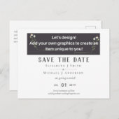 新しい!デザインお結婚客様自身の項目 ポストカード (正面/裏面)