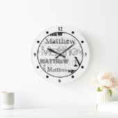 新しい!トレンディーキッズルームデコールギフトカッコいい ラージ壁時計 (ホーム)