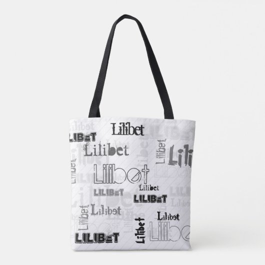 新しい！トレンディー女の子の名前ギフトワードクラウドアーバンシック トートバッグ (裏面)