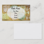 新しい、ハンドメイドのイタリアンなパスタの類別 名刺 (正面/裏面)