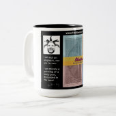 新しい! 扇風機のマグ-更新済デザイン ツートーンマグカップ (正面左)