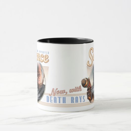 新しい、改善された科学: 今度は、殺人光線と! マグカップ (中央)