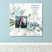 新しい！新素晴らしし結婚PHOTOギフトまたは記念日 キャンバスプリント (インサイチュ (ウッドフロア))