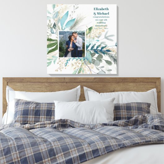 新しい！新素晴らしし結婚PHOTOギフトまたは記念日 キャンバスプリント (インサイチュ (寝室))