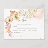 新しい！Bohoフローラ結婚の日救付 ポストカード (正面)