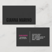 新しい| Grouponの名刺を黒くして下さい 名刺 (正面/裏面)